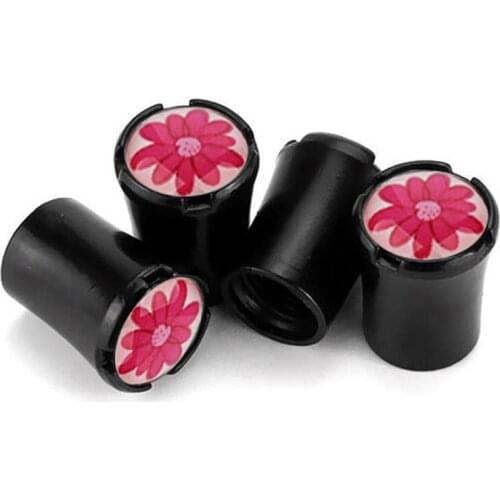 4pcs/Lot Flower Car Tire Valve Caps For BMW X1 X3 X4 X5 X6 X7 E90 E60 E36 E93 Wheel Tires Air Dust Waterproof Screw Airtight Cap