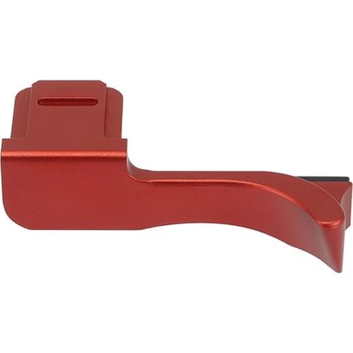 Haoge THB-M9R Metal Hot Shoe Thumb Up Rest Thumbs Up Hand Grip for Leica M9 M9-P M-E M9P ME Camera Red