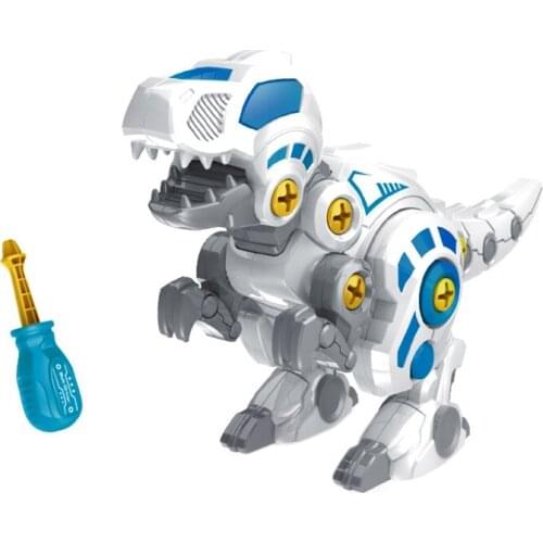 DIY Model Dinosaur Toy Model Tyrannosaurus Toy Construction Set STEM Toy with Plastic Screwdriver for 3 Years Old