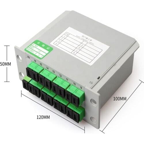 Fiber optic PLC Splitter 1*16 Optical Splitter SC/APC box splitter 1X16 Fiber Optic FTTH Splitter Box PLC
