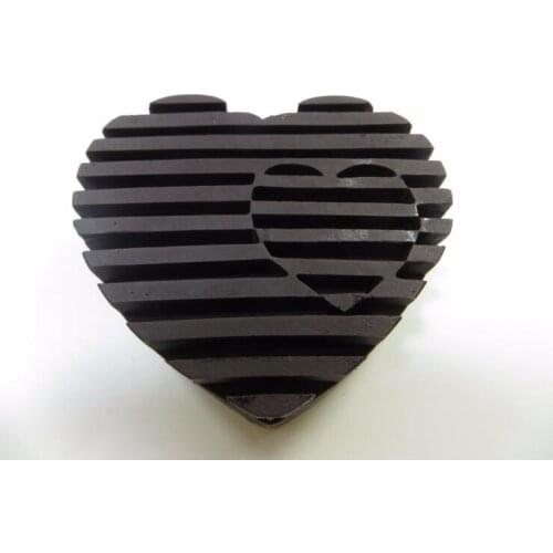 QT0071 Love Ridges Soap Mold heart shape Soap Mold Silicone molds candle molds chocolate mould silicone fondant clay moulds