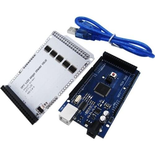 TFT 3.2 inch Mega Touch LCD Expansion Board Shield + Mega 2560 R3 with usb cable kit