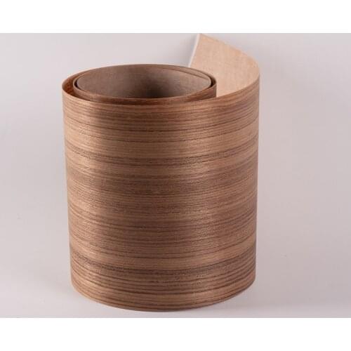 1 Roll Natural Teak（Straight grain） Veneer Thin Handmade DIY Solid Wood Decorative Panel Skin Speaker Renovation