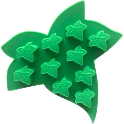 10 Even Leaves Silicone Chocolate Mold Ice Grid Mold XG204