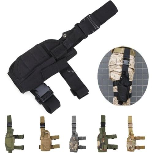 Universal Tactical Drop Leg Gun Holster Military Airsoft Pistol Holsters Glock Beretta One Size Fits All Handgun Pouch