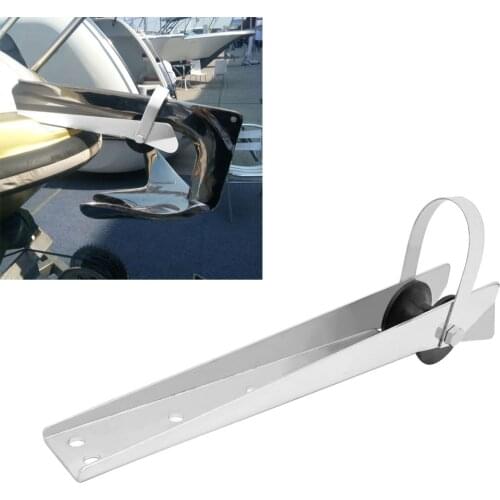 Universal Stainless Steel Boat Bow Anchor Roller Bracket 390mm Marine Yacht for Kayak Canoe Boat Replacement Accessories
