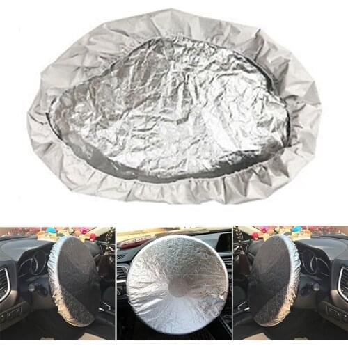 Universal Car Steering Wheel Heat Shield Portable Foldable Sunshade Reflective Sun Protection Film Cover