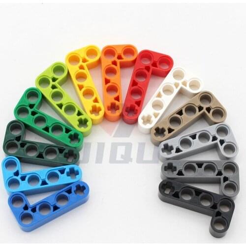 High-Tech Parts 2x4 L-Shape Thick Liftarm 32140 Race Off-Road Construction Vehicles Model EV3 Set Bulk Accessory Building Blocks