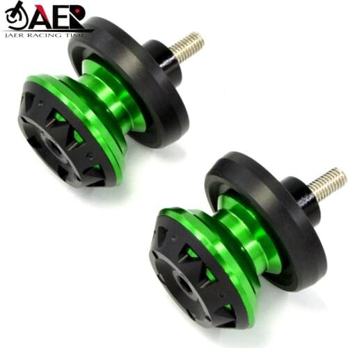JAER Motorcycle 6mm 8mm 10mm Swingarm Spools Screws Slider for Kawasaki Z750 Z1000 Ninja 250 ER6 Z250 ER6N ER6F Z900 Z800