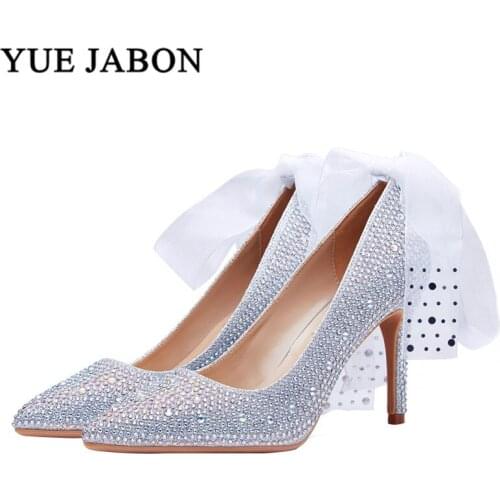 Crystal Queen Women Shoes White Lace Wedding Shoes 7/9CM High Heels Shoes PUMPS Red Lace Sweet Princess Party Mary Janes Heels