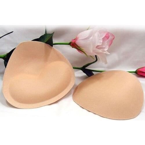 1Pair Women Summer Sponge Foam Bra Pads Chest Cup Breast Bra Bikini Intimates Accessories Insert Chest Pad