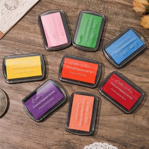 24 Colors Cute Fashion Metallic Oil Based For DIY Craft Rubber Stamps For Ink Pad Fabric Wood Paper Wedding Gift Finger Print