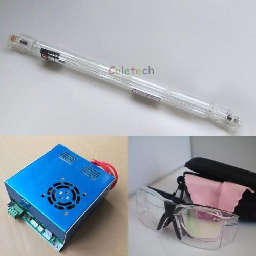 40W CO2 Laser Tube 80cm + Power Supply Engraver Cutter+ HQ CO2 Laser Goggles