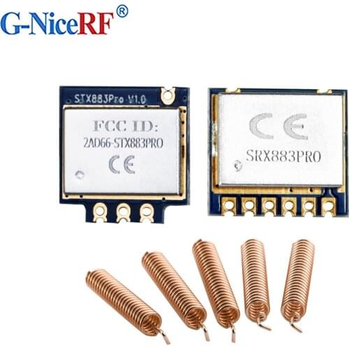 5 lots New ASK RF Module 433mhz Transmitter STX883Pro and ASK Receiver SRX883Pro can pass FCC and CE RF radio