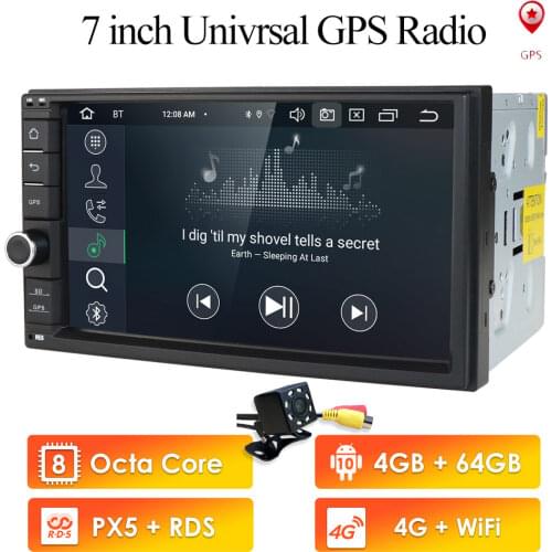 Octa Core Android 10 4G WIFI Double 2 DIN Car Multimedia Player Radio Stereo GPS Navi DVR DAB SWC BT MAP Mirror-link 4G+64G CAM