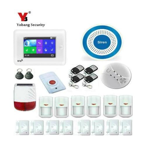 Wireless Home 3G GSM WiFi Security Alarm System DIY Kit APP Control With Auto Dial Motion Detector Sensor Burglar alarm