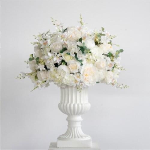 Big Size Dia-60cm artificial silk hydrangea rose road lead huge flowers wedding decorative centerpiece flower 2pcs/lot