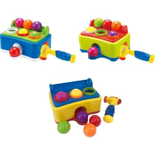 Kids Hammer Table Ball Pounding Toy with Sound Effects Electric Music Children Early Learning Educational Game