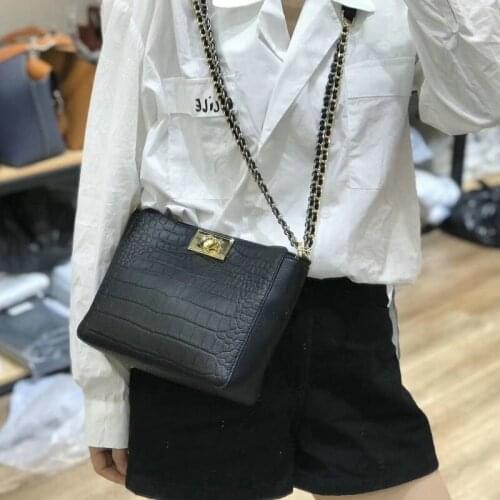 Designer Women Brand Genuine Leather Chain Crossbody Bag Elegant Ladies Party Packing Flaps Shoulder Bag Slung Messenger Bags