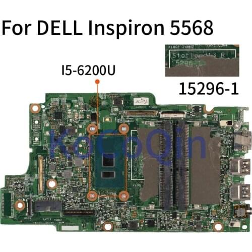 For DELL Inspiron 5368 5568 5378 5578 7378 I5-6200U Notebook Mainboard CN-0YKP87 0YKP87 15296-1 Laptop Motherboard SR2EY DDR4