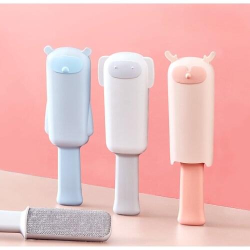 Double Sided Pet Hair Remover Brush Reusable Lint Remover Brush for Dog Cat Fur Lint Removal Clothes Couch Removes Cleaning Tool