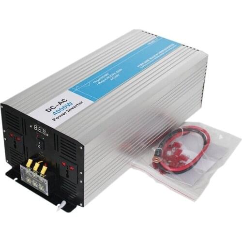 4000w pure sine wave inverter DC 12V/24V/48V to AC 110V/220V tronic power inverter circuits off-grid tie cheap 12 24 48 V