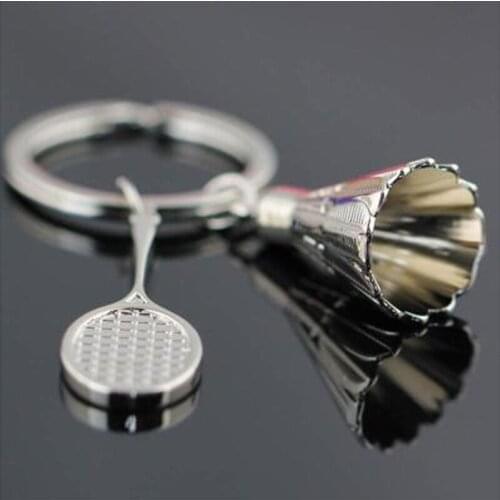 Metal Originality Badminton Key Buckle Gymnasium Motion Gift Pendant Activity Small Gift Give G154