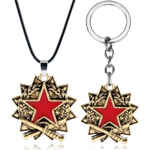 Game CSGO metal Key chain Necklace Counter Strike CS GO Keychains Men Male Keying Porte Clef Chaveiro Backpack Trinket