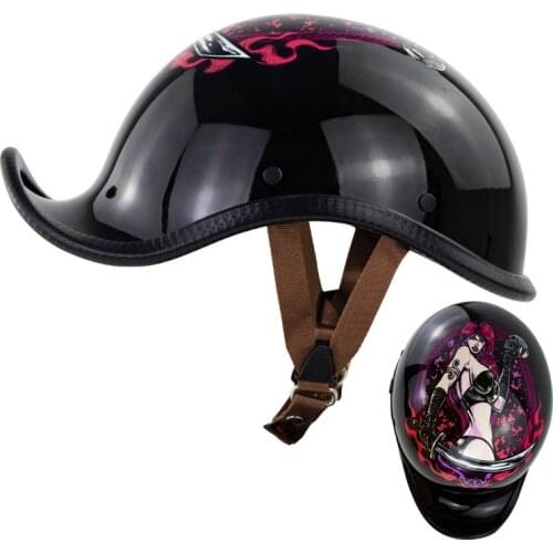 Vintage Style Motorcycle Helmet Open Face Retro Half Helmet Motorbike Helmet Motorcycle Racing Off Road Helmet Casco Moto Capac