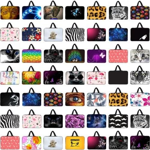 Notebook Computer Accessories Neoprene Handle Bag Case Cover For 10 12 13 13.3 14 14.1 15.4 15.6 16 17" Huawei Samsung Acer Dell