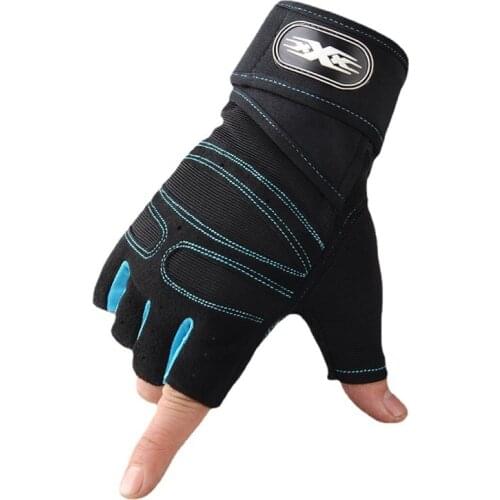 Cycling Gloves Gym Fitness Weight Lifting Fishing Gloves Body Building Training Sports Exercise Workout Glove for Men Women