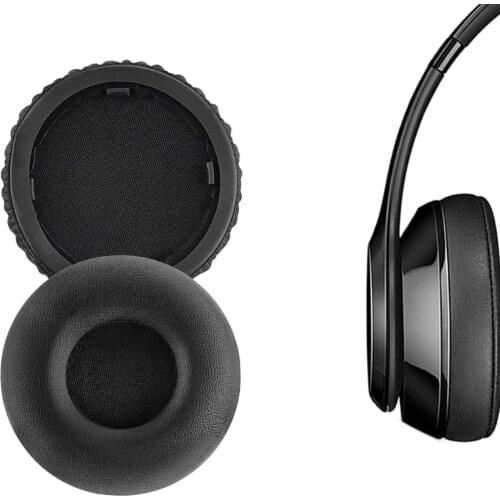 Protein Leather Replacement Ear Pads Cushion Cups Cover Earpads for Beats by Dr. Dre Solo Bluetooth Wireless Headphones Headsets