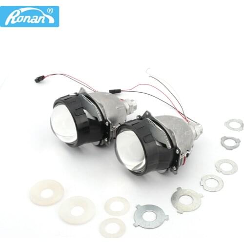 RONAN 3.0" Bi LED Projector Lens Headlight Sam-Sung Chips for H1 H4 H7 9005 90006 Auto car Headlamp Light Retrofit Car Styling