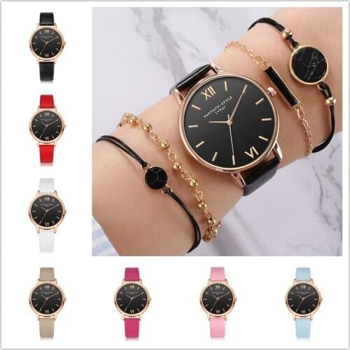 Luxury leather strap analog quartz watch watch ladies watch women dress black clock top style fashion women