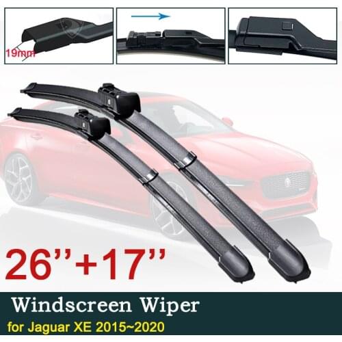 Car Wiper Blade for Jaguar XE 2015~2020 2016 2017 2018 2019 Front Window Windshield Windscreen Wipers Car Accessories