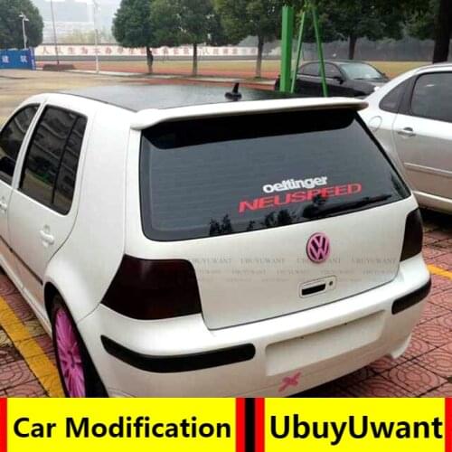 UBUYUWANT For Volkswage Golf 4 IV MK4 2003-2006 ABS spoiler Rear trunk car tail wing decoration for golf4 golf IV4 spoiler