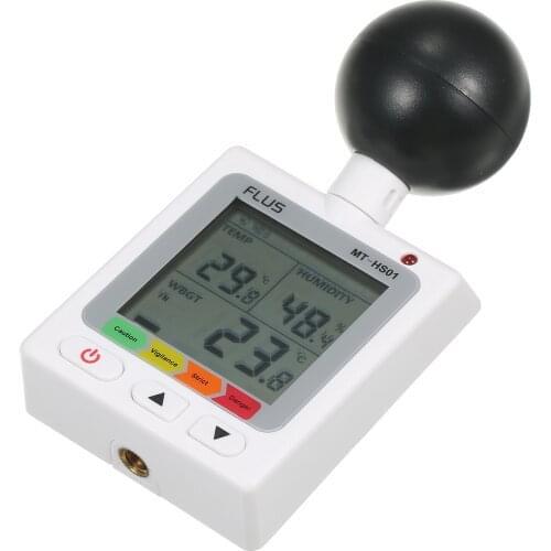 WBGT + HI Heat Index Checker Stress Meter Air Globe Temperature Humidity Tester