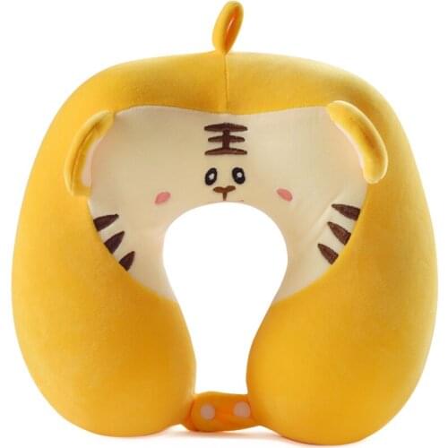 Memory Foam U-Shaped Pillow Washable Neck Pillow Portable Cartoon U-Shaped