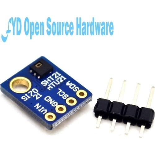 Humidity Sensor I2C IIC Interface Si7021 GY-21 Temperature and Humidity Sensor Module Industrial High Precision GY21-Si7021