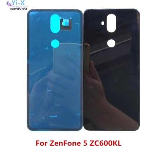 Back Cover For Asus ZenFone 5 Lite 5Q X017DA ZC600KL Glass Battery Door Back Case Housing with Adhesive