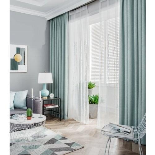 Curtain cloth Curtain Fabrics Private custom Bedroom 88% Blackout Tulle Voile Sheer Organza Luxury Suitable for electric track
