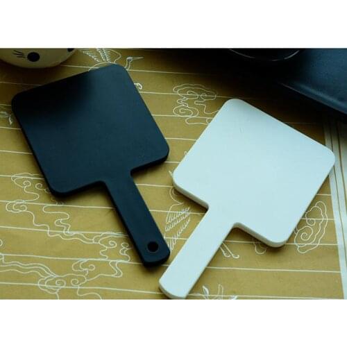 Ladies Modern Hand Held Square Mirror Makeup Dresser Gift Large Small Compact Square Handheld Mirror Barber Handheld Mirror