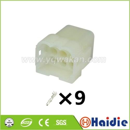 2sets 9pin auto plastic wiring harness cable connector with terminals