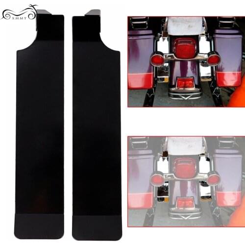 2Pcs Motorcycle Rear Saddlebag Filler Panels Solid Strips For Harley Touring Road King Electra Glide FLHR FLHS 1993-2008