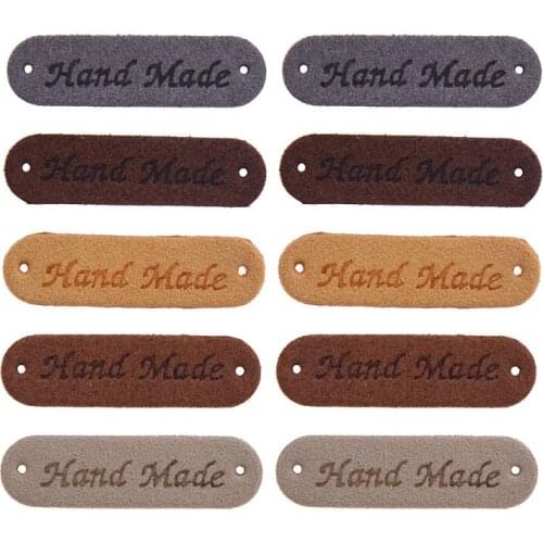 30PCS Mixed Color Handmade Letter Labels Tags Decorative For Garment Bag DIY Crafts Sewing Accessories Supplies