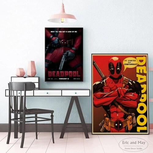 Deadpool Comic Movie Character Posters And Prints Canvas Art Decorative Wall Pictures For Living Room Home Decor Painting