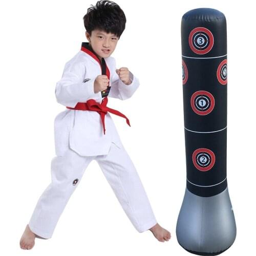 Pvc childrens vertical inflatable punching bag boxing column tumbler punching bag vent toy thickened 1.5 meters high