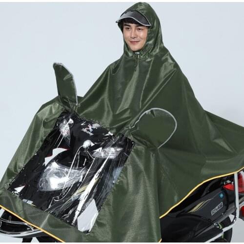 Hooded Adult Raincoat Transparent Outdoor Electric Motorcycle Raincoat Women Waterproof Capa De Chuva Raining Coats EA60YY