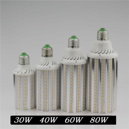 E27 E40 30W 40W 60W 80W LED Lamp 110V 220V Lampada Corn Bulbs Light Pendant Lighting Chandelier Ceiling Spot light Super Bright