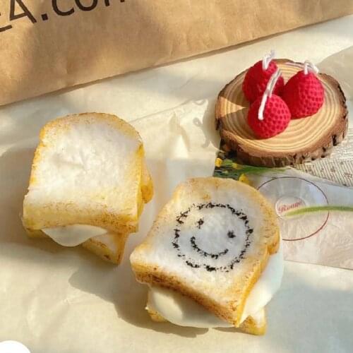 Toast Bread Candle Mold Simulation Cake Korean Aromatherapy Food Decoration Resin Molds Candle Molds for Candle Making
